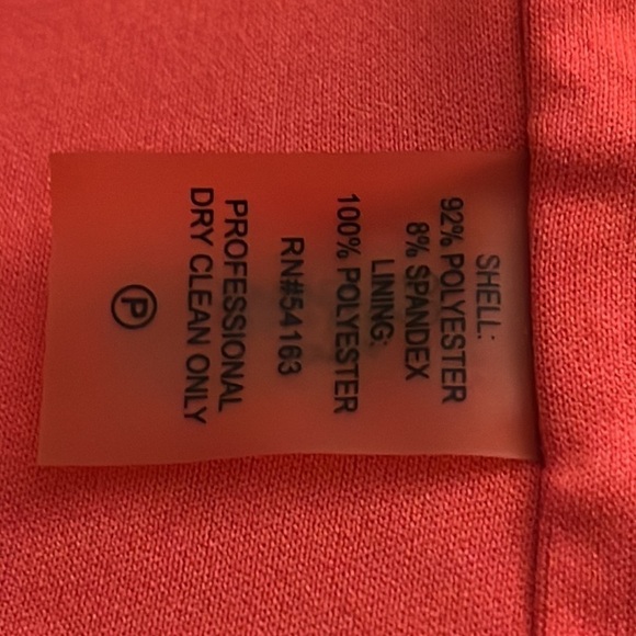 Calvin Klein coral sleeveless pleated‎ circular bottom midi dress Sz 18 W - Picture 8 of 10